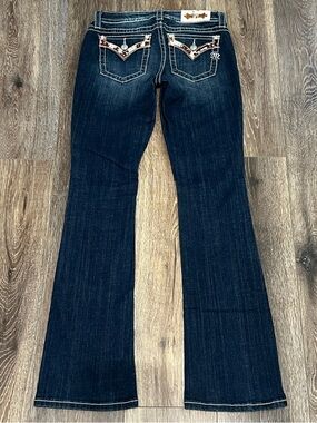 Miss Me Women's New West Cowhide Style
Bootcut Jeans In A Dark Wash